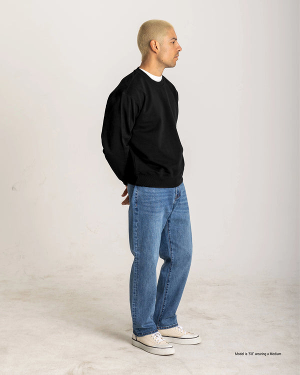 Crewneck Sweatshirt for Shorter Men