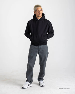 Black hoodie for shorter men