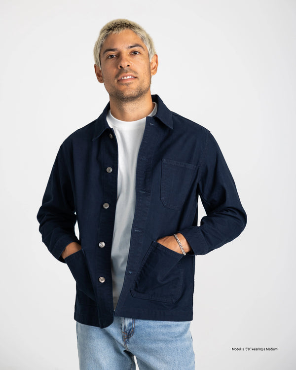 Boxy chore coats for short men