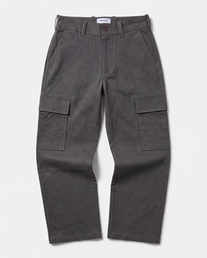 Black Cargo Pants for Shorter guys front alt
