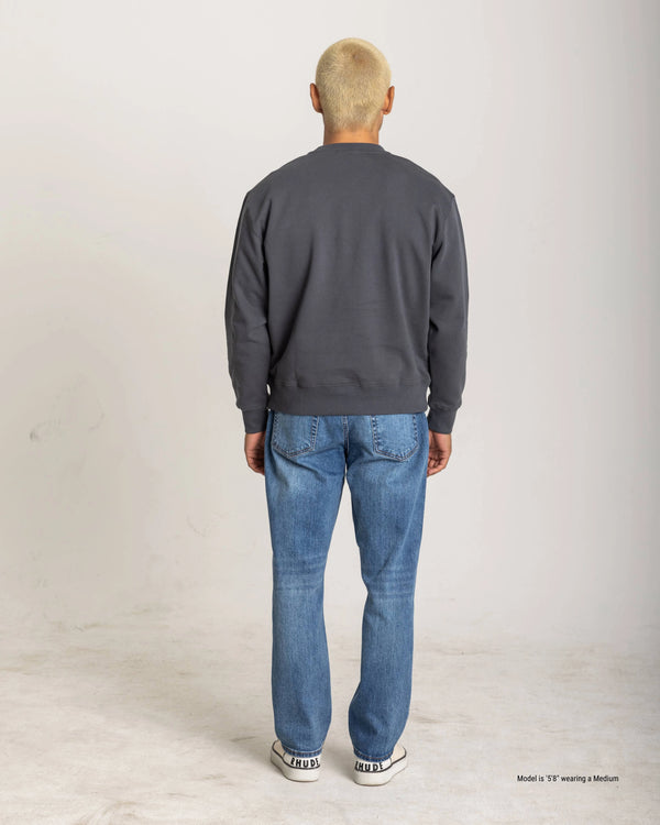 Crewneck Sweatshirt for Short Men Iron Back
