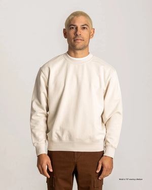 Crewneck Sweatshirt for Short Men Iron Front