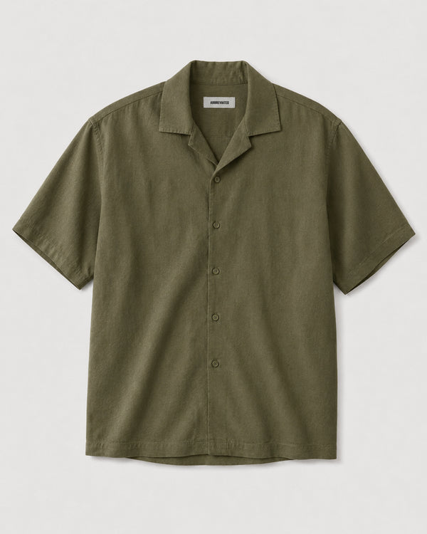 Tumbled Linen Camp Shirt