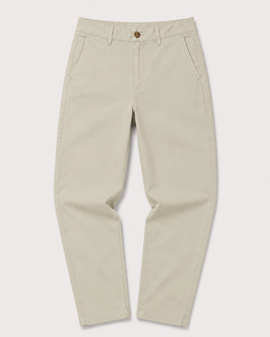 Slim chino for shorter man in charcoal