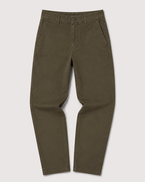 Slim chino for shorter man in charcoal