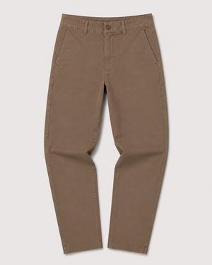 Slim chino for shorter man in charcoal