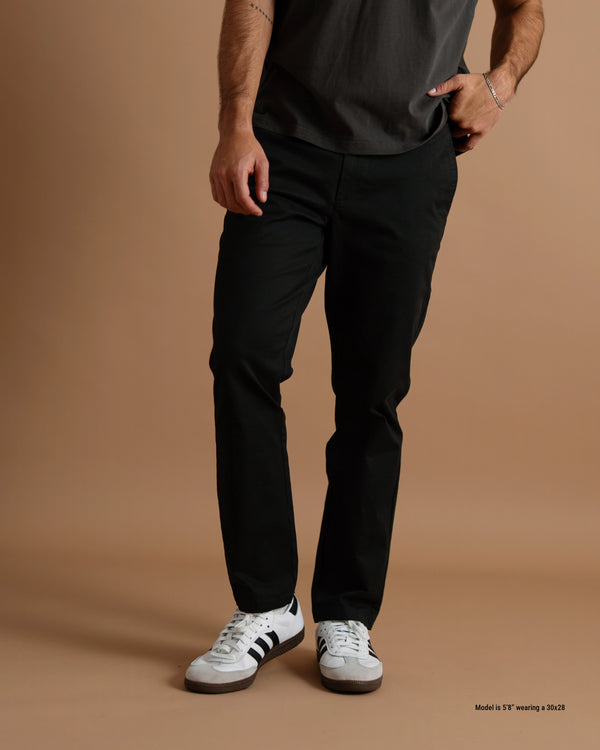 Slim cut chinos for shorter men