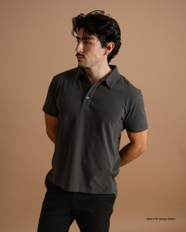 Sueded Jersey Polo