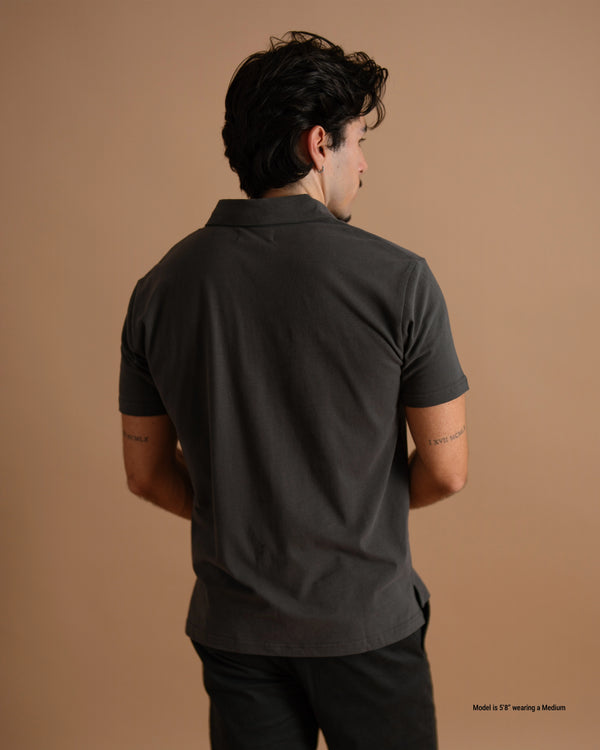 Sueded Jersey Polo