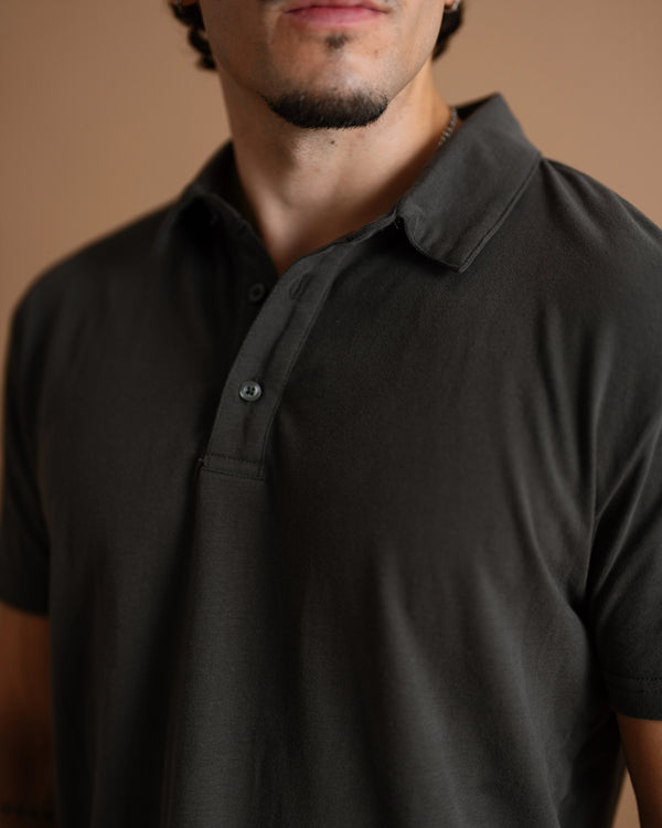 Sueded Jersey Polo