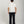 Load image into Gallery viewer, Short man wearing a white shirt and black pants on a plain background
