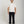 Load image into Gallery viewer, Short Man wearing a white t-shirt and black pants on a plain background

