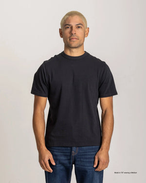 dark grey t-shirt for short men front
