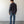 Load image into Gallery viewer, 5'7" Man wearing a dark shirt and blue jeans standing against a plain white wall.
