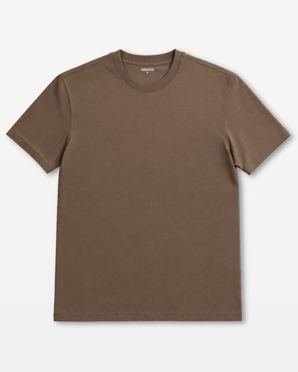 Brown t-shirt on a white background