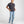 Load image into Gallery viewer, dark grey shorter men's t-shirt pose
