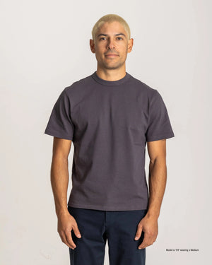 dark grey t-shirt for short men front