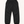 Load image into Gallery viewer, Black jogger sweatpants for shorter men laid flat, with drawstring waist, side pockets and elastic ankle cuffs
