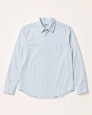 a dark button up shirt on a white background