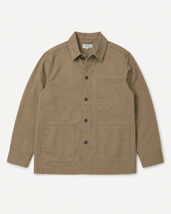 maple chore coat on white background