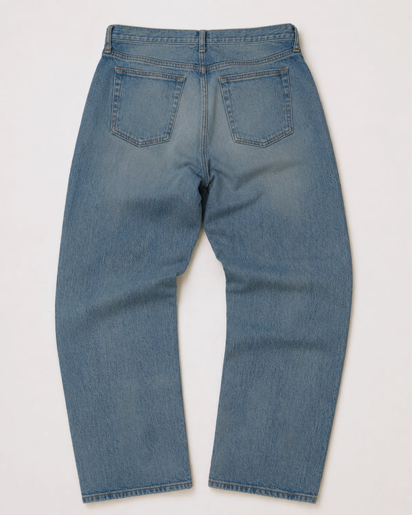 blue jeans back on white background