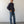 Load image into Gallery viewer, 5'6" Man wearing a dark shirt, jeans, and shoes against a plain white wall.
