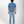Load image into Gallery viewer, Short Person wearing a blue t-shirt and light blue jeans on a white background
