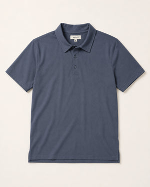 blue polo shirt for shorter men